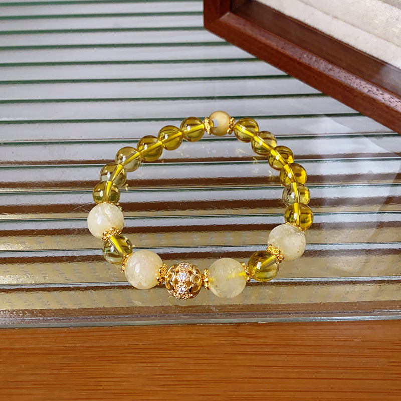 Citrine Gemstone Bracelet – Good Luck Charm for Prosperity & Happiness