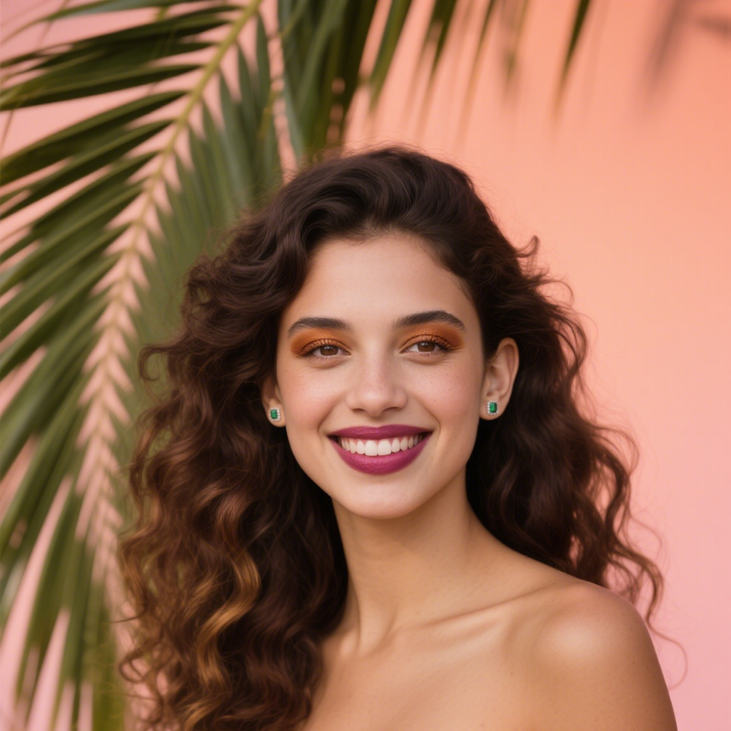 Elegant Retro Geometric Square Zircon Inlaid 24K Gold Plated Earrings and Pendant Set Gem Jewelry Set