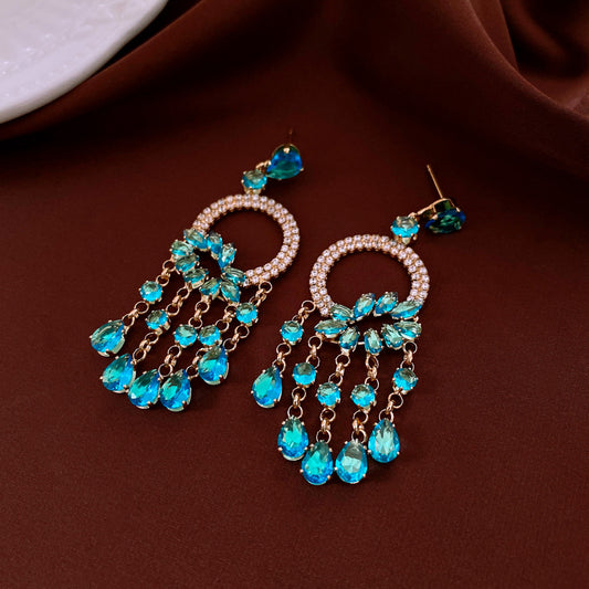 Vintage Tassel Earrings with 925 Sterling Silver Posts - Hypoallergenic Retro Drop Earrings for Sensitive Ears